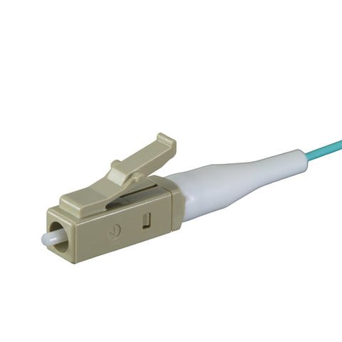 1m OM3 50/125 LC Aqua Fibre Pigtail 900um