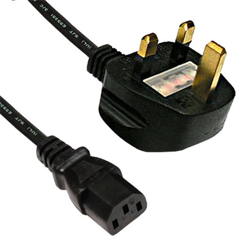 Câble d'alimentation 5 A vers IEC C13 H05Z1Z1-F LSOH noir 1,0 mm