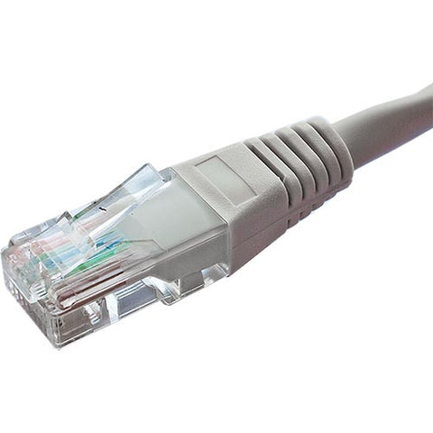Câble de raccordement Cat6 RJ45 gris U/UTP PVC 24 AWG avec gaine encastrée X sur cuivre