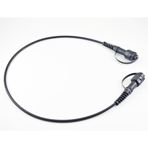 Câble fibre optique externe XXtreme OM3 IP67 LC - IP67 LC Duplex noir