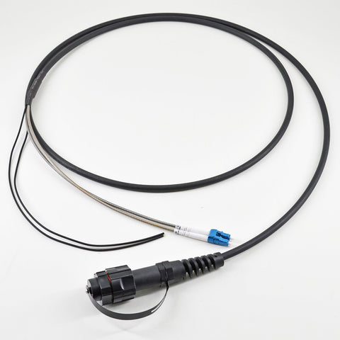 Câble fibre optique externe OM3 IP67 LC - LC Duplex noir IP67 XXtreme