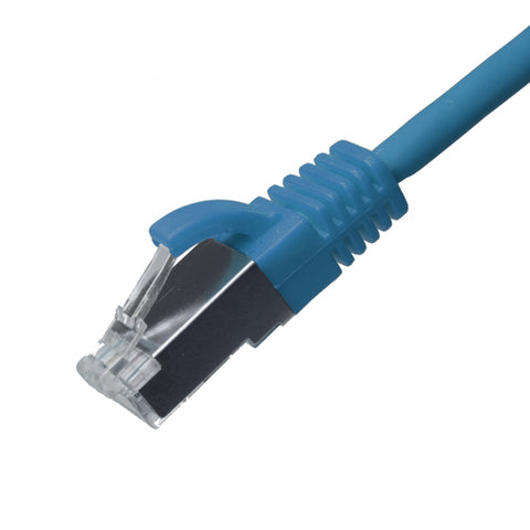 Câble de raccordement Cat6a RJ45 U/FTP LSOH 30AWG mince et sans accroc avec gaine