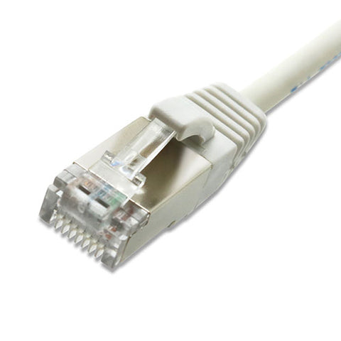 Câble de raccordement Cat6a RJ45 U/FTP LSOH 30AWG mince et sans accroc avec gaine