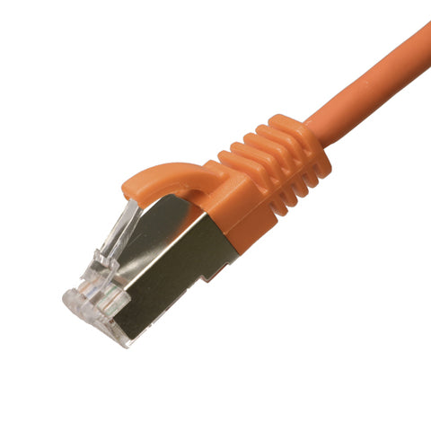 Câble de raccordement Cat6a RJ45 U/FTP LSOH 30AWG mince et sans accroc avec gaine