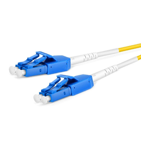 Uniboot OS2 9/125 LC-LC Duplex Yellow LSOH Fibre Patch Lead