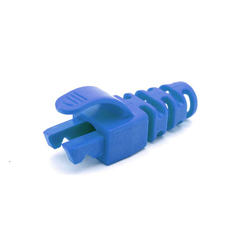 Lot de 100, RJ45 Cat6 Cat6A 6,5 mm anti-accrocs Slimline Strain Relief Flush Boots, choix de 10 couleurs