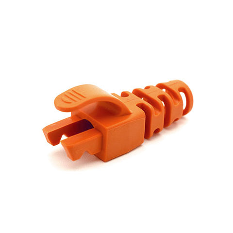 Lot de 100, RJ45 Cat6 Cat6A 6,5 mm anti-accrocs Slimline Strain Relief Flush Boots, choix de 10 couleurs