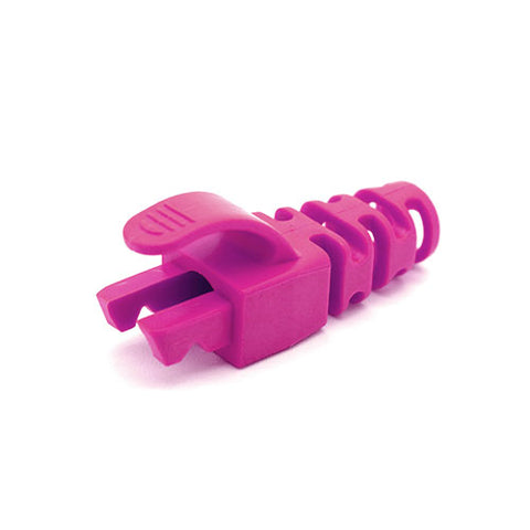 Lot de 100, RJ45 Cat6 Cat6A 6,5 mm anti-accrocs Slimline Strain Relief Flush Boots, choix de 10 couleurs