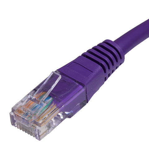 Cat5e RJ45 U/UTP PVC 24AWG Flush Moulded Booted Patch Lead