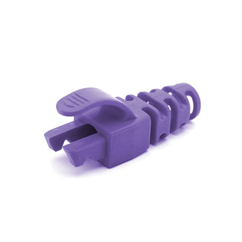 Lot de 100, RJ45 Cat6 Cat6A 6,5 mm anti-accrocs Slimline Strain Relief Flush Boots, choix de 10 couleurs