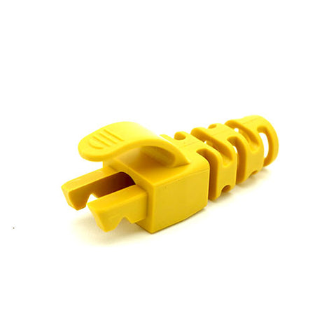 Lot de 100, RJ45 Cat6 Cat6A 6,5 mm anti-accrocs Slimline Strain Relief Flush Boots, choix de 10 couleurs
