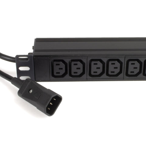 16-Wege-IEC-zu-C13-horizontale 1,5u-PDU mit IEC – 3 m Einspeisung